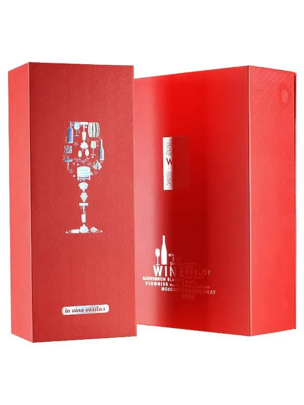 Hộp rượu vang giấy - Tết 2021