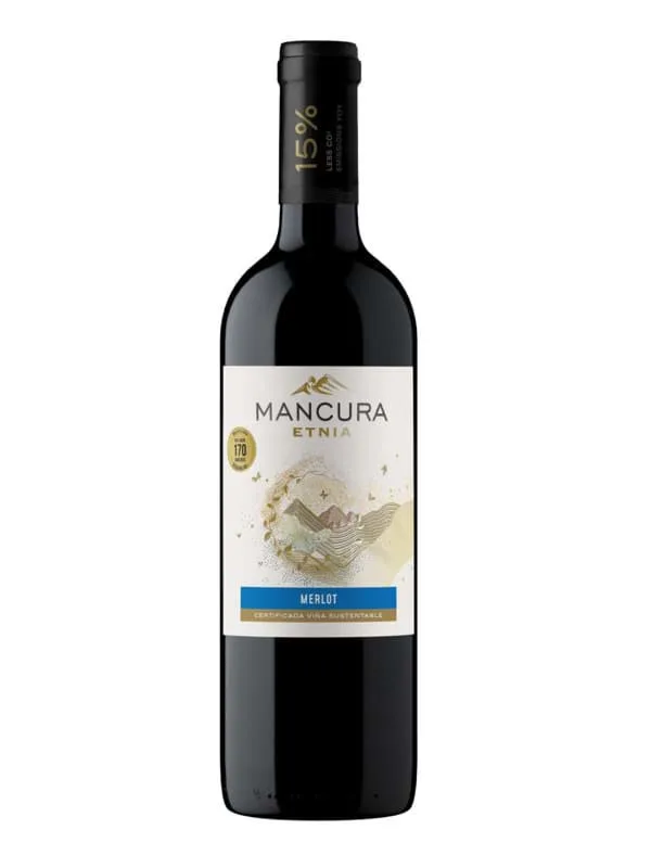 Rượu vang Mancura Etnia Merlot