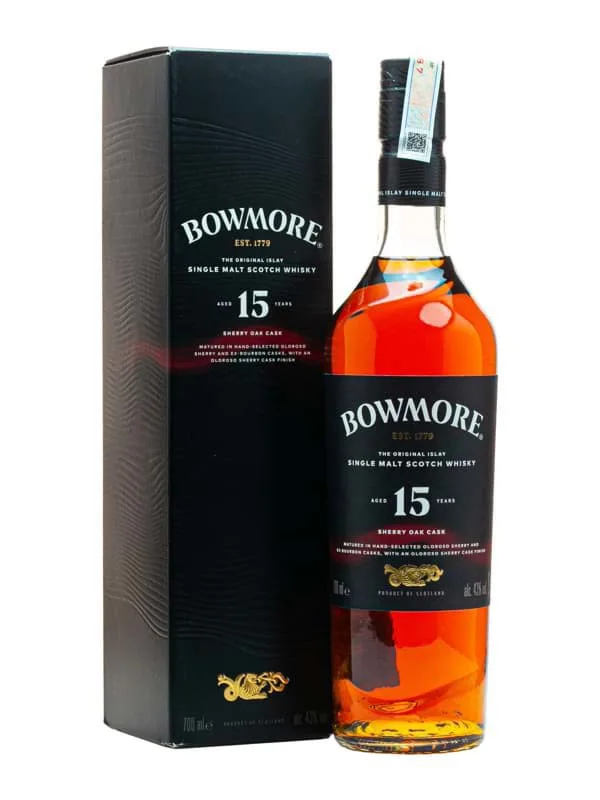 Bowmore 15 năm - Sherry OaK (Islay Single Malt Scotch Whisky)