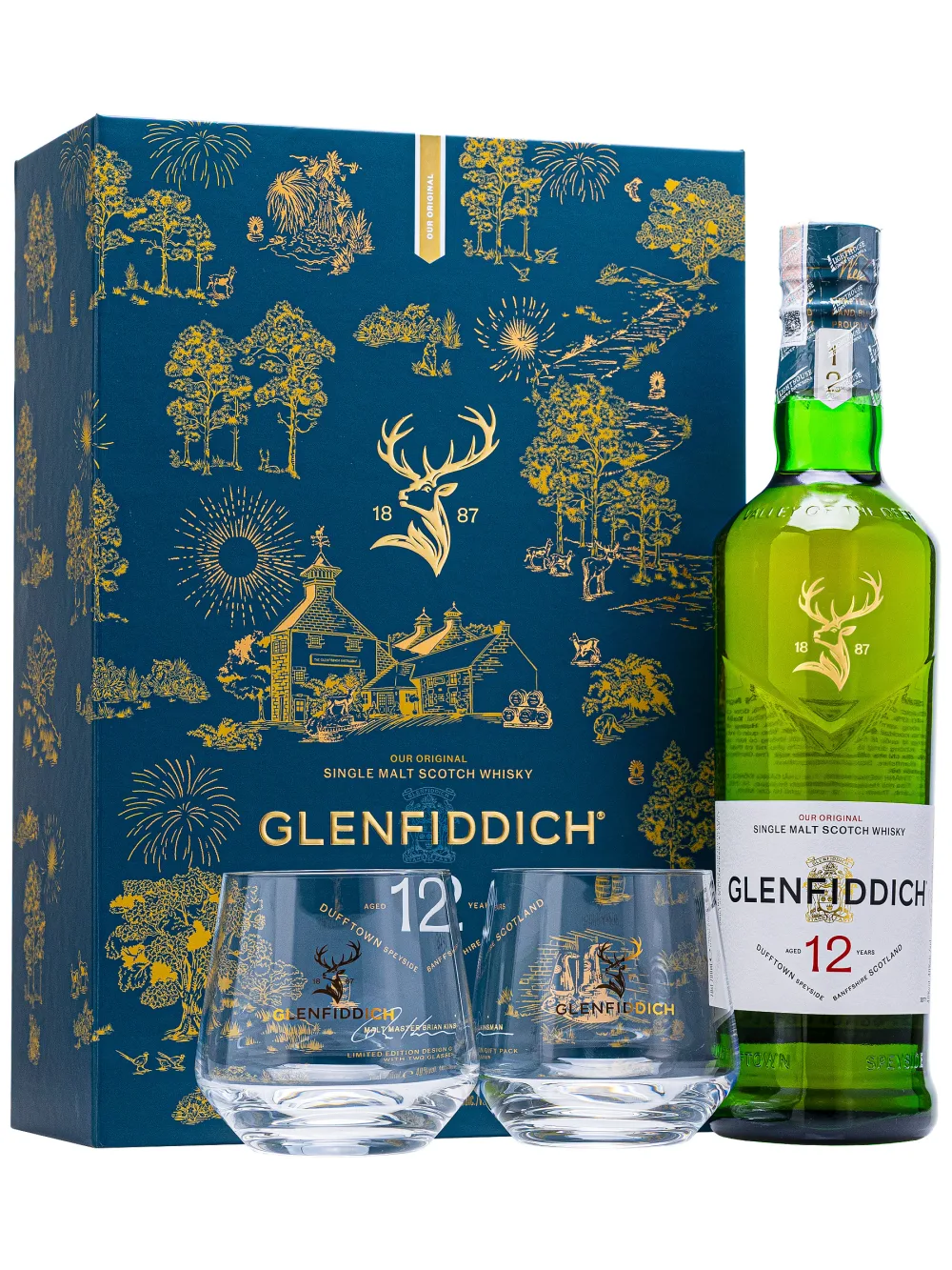 Glenfiddich 12 năm - Hộp quà Tết 2027 (Tết Đinh Mùi)