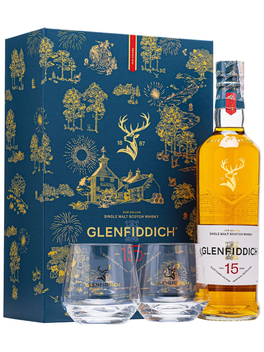 Glenfiddich 15 năm - Hộp quà Tết 2027 (Tết Đinh Mùi)