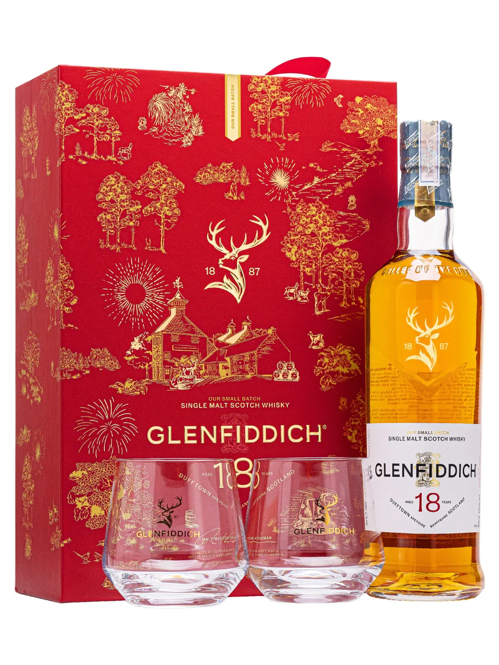Glenfiddich 18 năm - Hộp quà Tết 2027 (Tết Đinh Mùi)