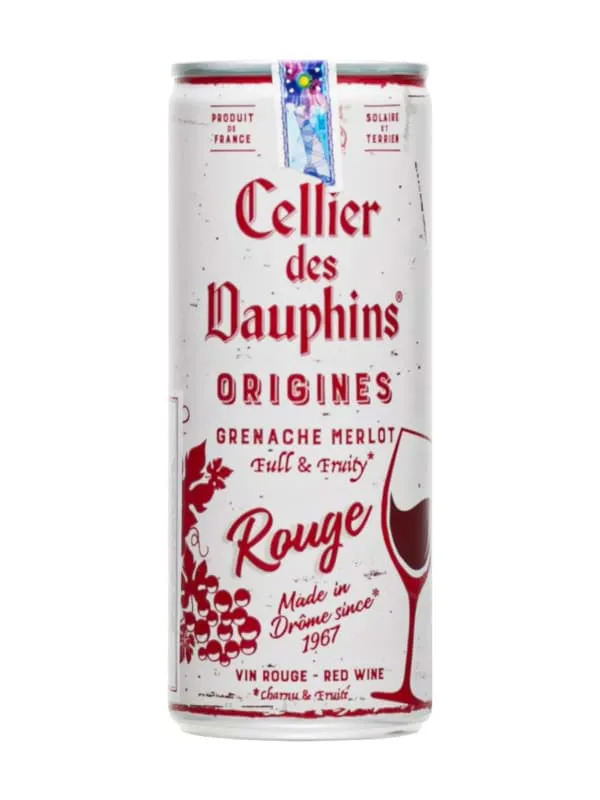 Rượu vang lon Cellier des Dauphins Rouge 250ml